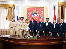 Губернатор Денис Паслер встретился с победителями чемпионата России по боксу