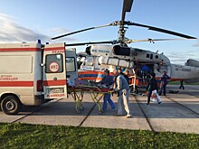 В Тверской области вертолет санавиации доставил пациента в клинику Санкт-Петербурга