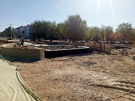 Благоустройство площади перед администрацией Новотроицка вышло на финишную прямую