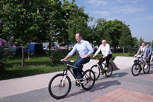 Терюшков принял участие во всероссийской акции «На работу на велосипеде»