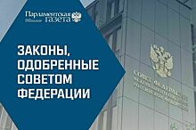 Законы, одобренные Советом Федерации 25 октября