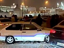 Ночью в центре Казани произошло массовое ДТП