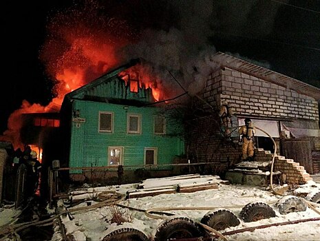 В Слободе Филейка сгорел 2-этажный жилой дом