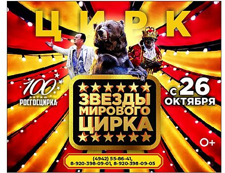 «Звезды мирового цирка» ждут зрителей на представлении в Костроме