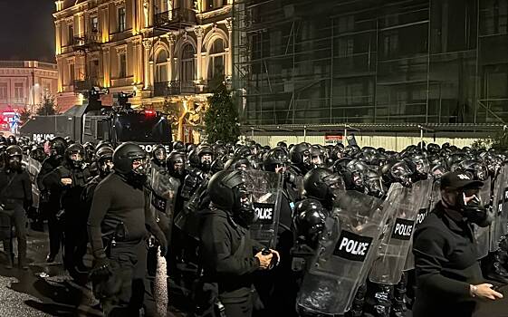 Названо количество задержанных на протестах в Грузии