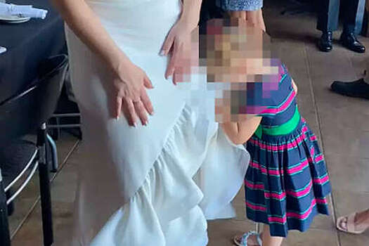 LADBible: в соцсетях обсудили кадры с ребенком, вытершим грязное лицо о платье невесты