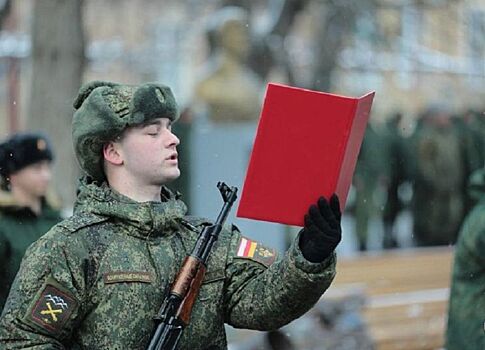 В Цхинвале новобранцев ВС Южной Осетии привели к присяге