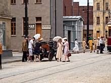 В кинопарке «Москино» проходят съемки сериала об отношениях Маяковского и Лили Брик