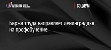 Биржа труда направляет ленинградцев на профобучение