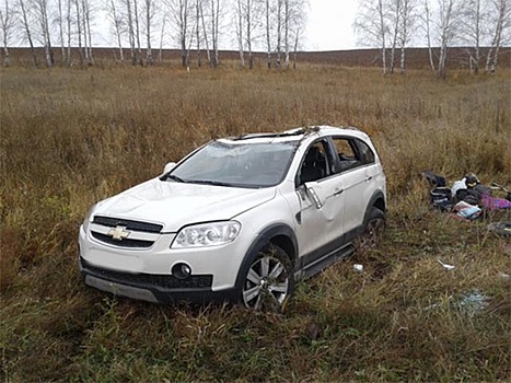 На трассе в Пономаревском районе Chevrolet Captiva слетел в кювет: есть пострадавшие