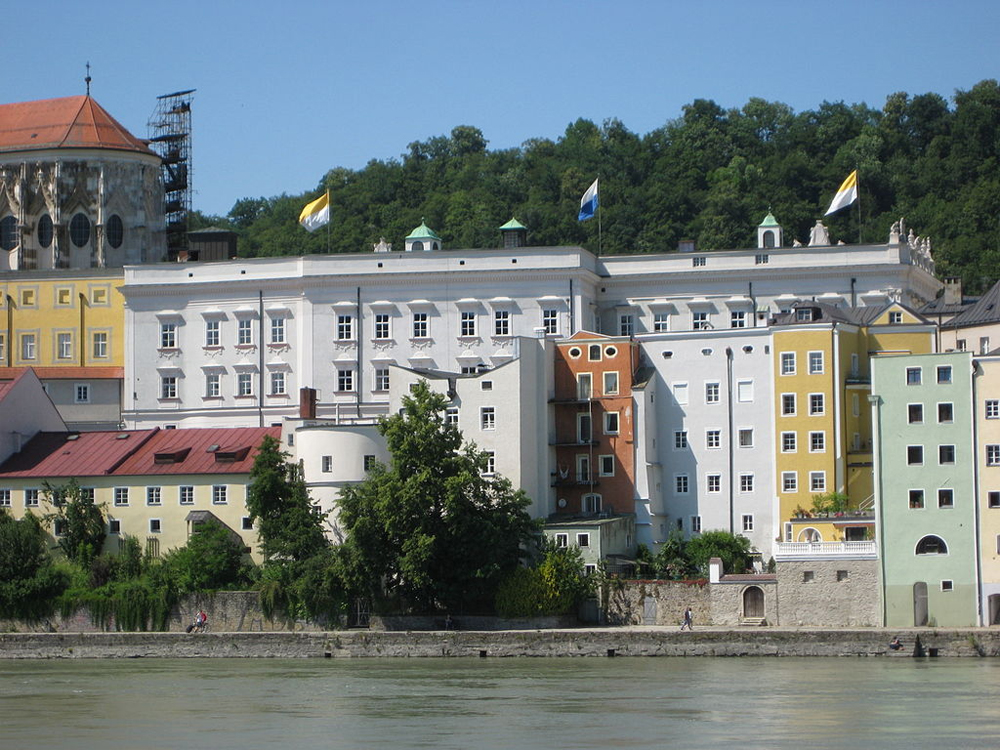 Старая и Новая резиденции епископа, Пассау, Бавария, Германия, Европа
