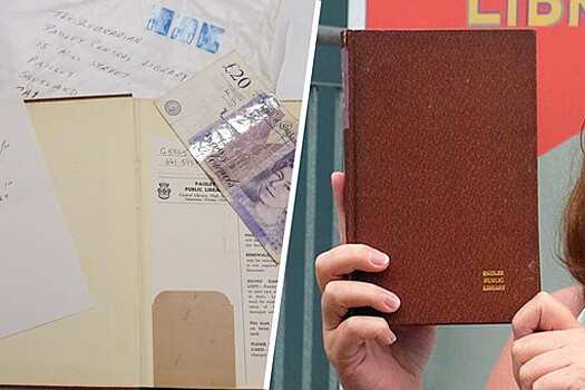 В Шотландии книгу вернули библиотеке спустя 53 года с купюрой £20