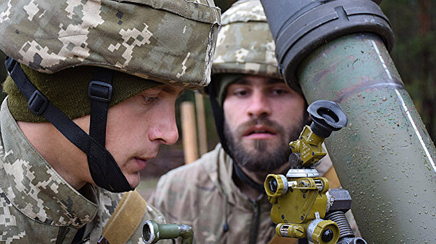 Украинские военные выпустили мины по Донецку