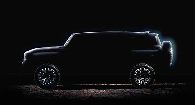 Появилось фото электрического грузовика GMC Hummer 2022 года