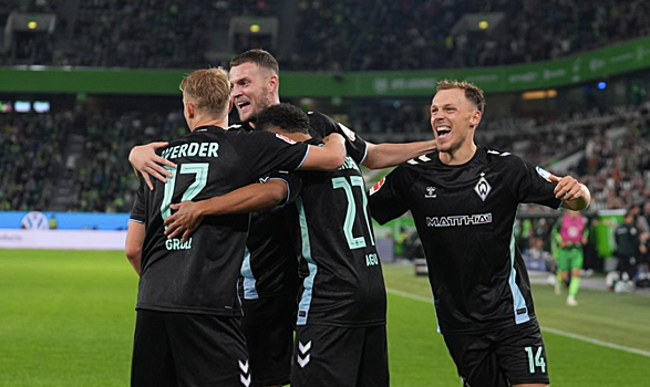 "Вердер" на выезде одержал волевую победу над "Вольфсбургом"