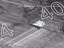 Уничтожение курдского склада боеприпасов попало на видео