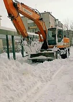 В российском городе сотрудники мэрии и депутаты вышли убирать снег