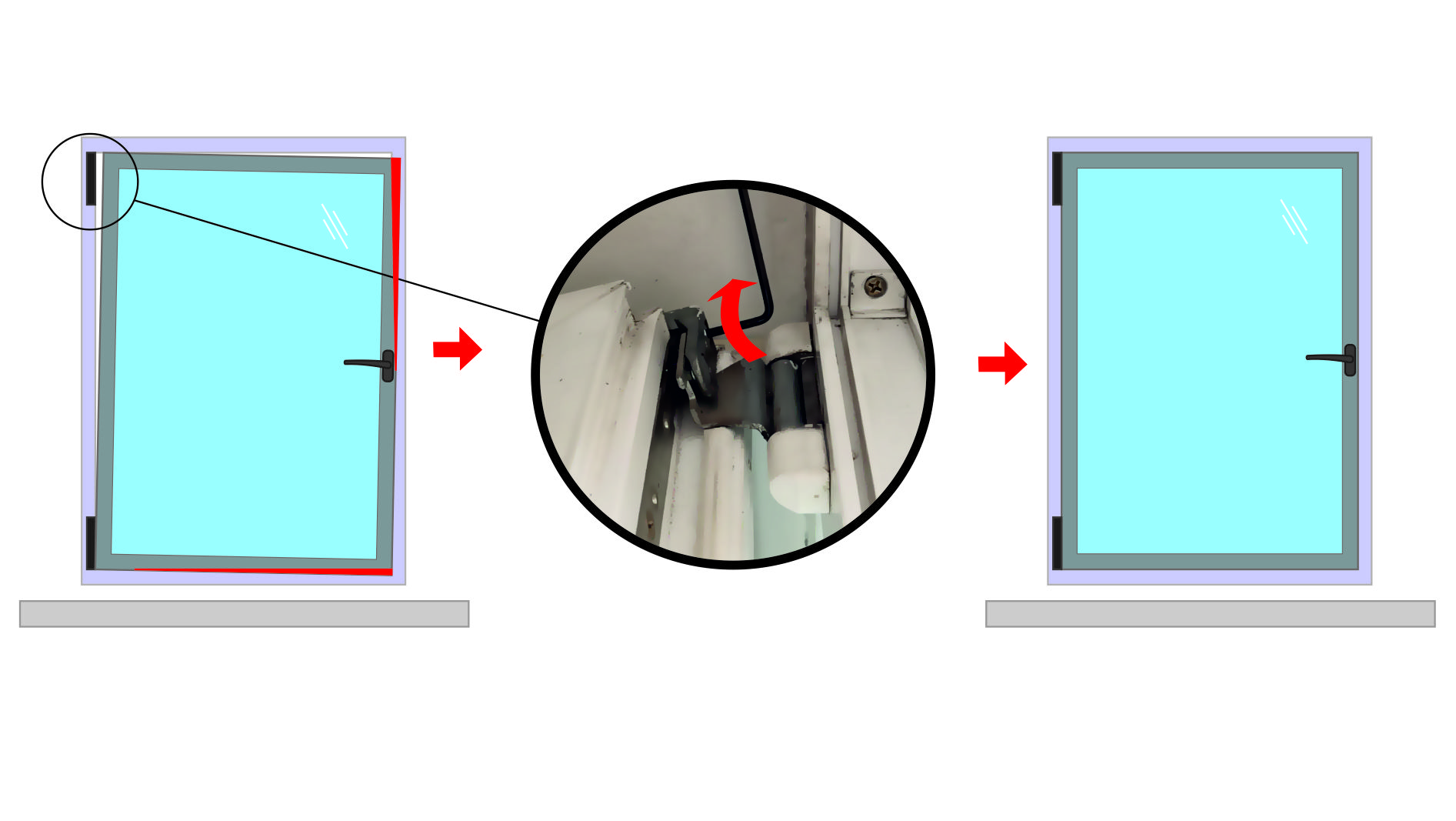 Что делать, если окно цепляется за раму и с трудом закрывается