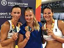 Подмосковные пляжные волейболистки стали бронзовыми призерами кубка России