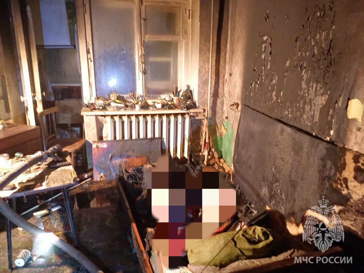 Пожилой мужчина погиб на пожаре в Кстове
