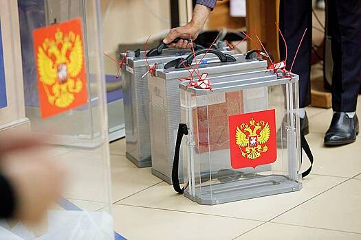 Россиян позвали на выборы плакатом на разрушенном немецком здании