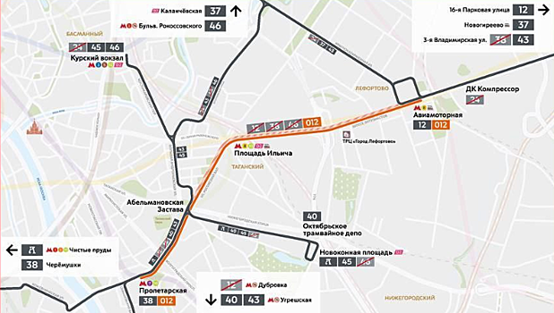 С 21 мая временно изменится маршрут трамвая № 46
