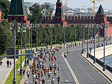 Порядка 10 тыс спортсменов приняли участие в Московском полумарафоне