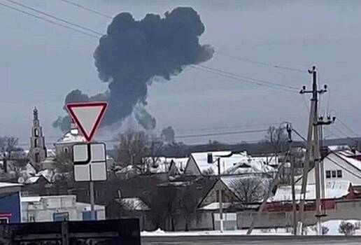 Появились новые кадры с последними секундами полета сбитого под Белгородом Ил-76