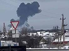 Появились новые кадры с последними секундами полета сбитого под Белгородом Ил-76