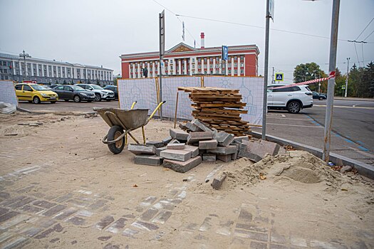 Сквер обновляется