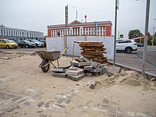 Сквер обновляется