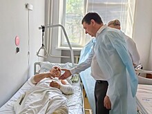 Евгений Первышов посетил раненого из-за атаки украинского БПЛА жителя Мичуринска
