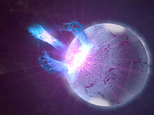 Астрономы объяснили аномалии миллисекундного пульсара "черная вдова"