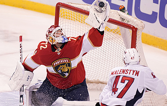 "Флорида" победила "Вашингтон" в матче НХЛ, отыгравшись с 1:4 в третьем периоде