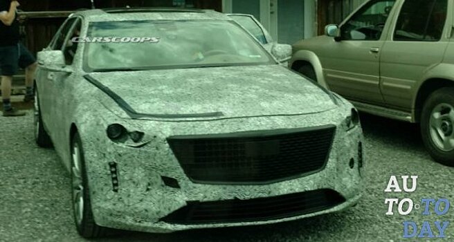 Замаскированный прототип Cadillac CT6 замечен в Теннесси