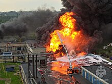 В промзоне Нижегородской области вспыхнул пожар