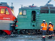 В Челябинской области столкнулись два электровоза