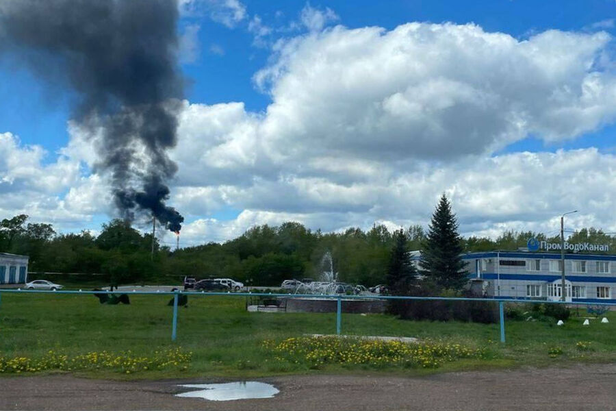 Baza: на заводе «Салаватнефтеоргсинтез» в Башкирии начался пожар от атаки БПЛА