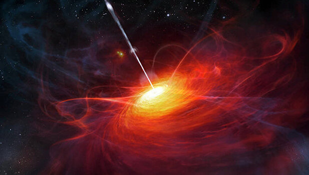Астрономы открыли одну из самых далеких черных дыр