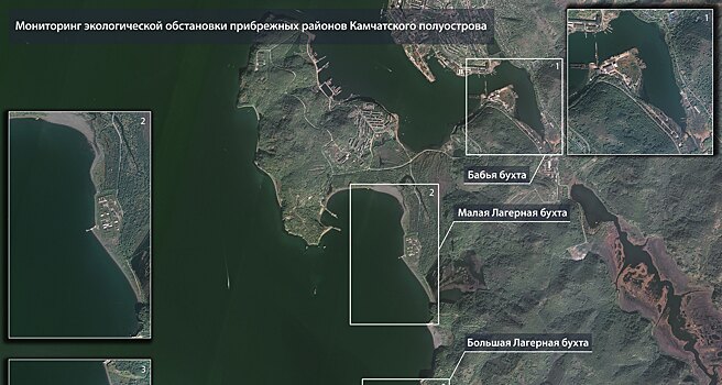 Загрязнение берегов Камчатки показали из космоса