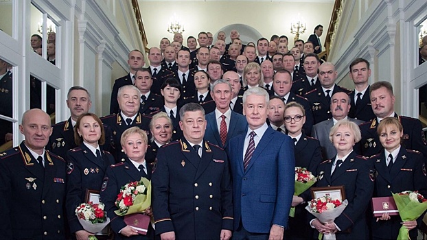 Мэр Москвы Сергей Собянин наградил полицейских из СЗАО