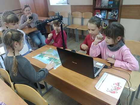 Школьники из Курской области создают мультфильмы в Семейной лаборатории анимационного кино
