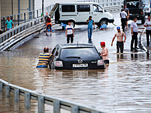 Сочи пережил мощный ливень с градом размером со сливу