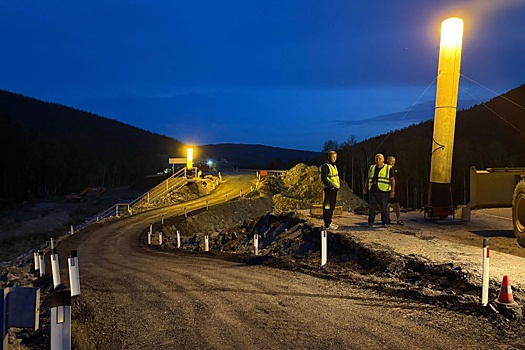 В Амурской области ливни мешают ремонту провала на трассе "Лена"