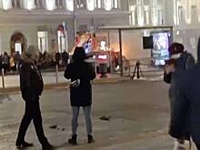 Недалеко от Кремля водитель BMW сгорел заживо после столкновения с автобусом