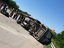 В Симферопольском районе микроавтобус протаранил легковушку