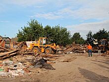 В Зеленодольском районе Татарстана снесли цыганский поселок
