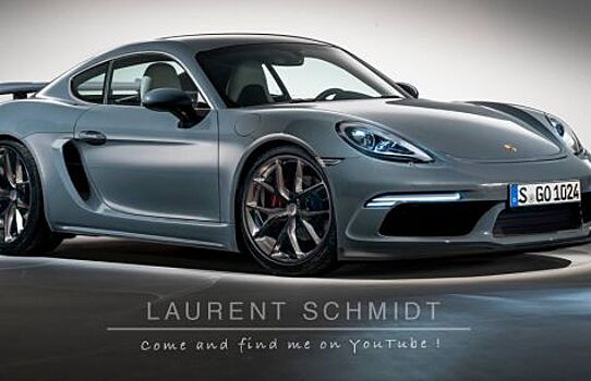 Представлен независимые рендер нового Porsche 718 Cayman GT4