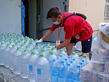 В Курганскую инфекционную больницу привезли 1800 литров воды и литры мыла