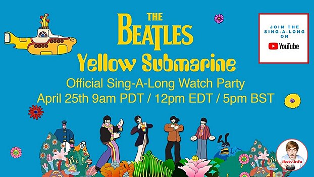 Заявлен флешмоб в честь мультфильма Yellow Submarine с его трансляцией